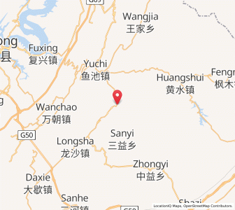 Map of Yuelai, Chongqing