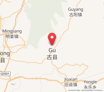 Map of Yueyang, Shanxi