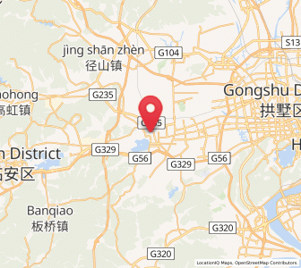 Map of Yuhang, Zhejiang