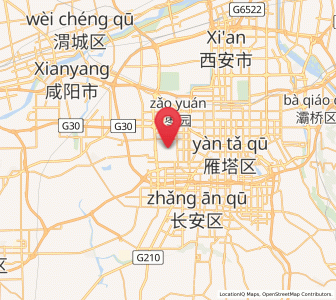 Map of Yuhuazhai, Shaanxi