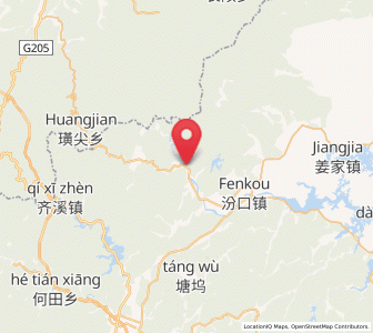 Map of Yujia, Zhejiang