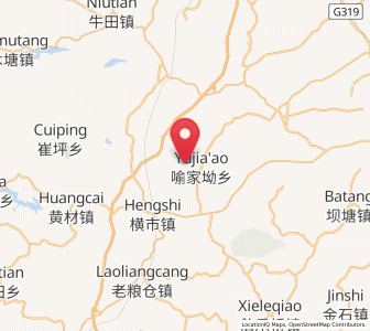 Map of Yujia’ao, Hunan