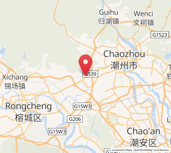 Map of Yujiao, Guangdong