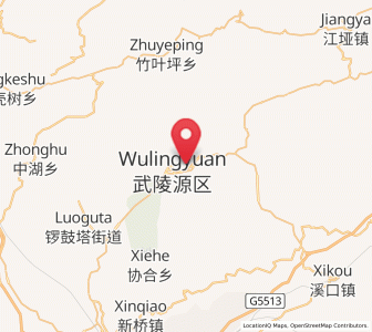 Map of Yujiazui, Hunan