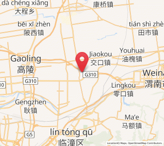 Map of Yujin, Shaanxi