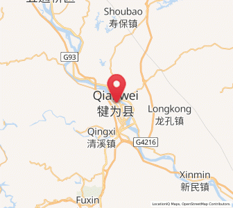 Map of Yujin, Sichuan