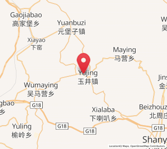 Map of Yujing, Shanxi