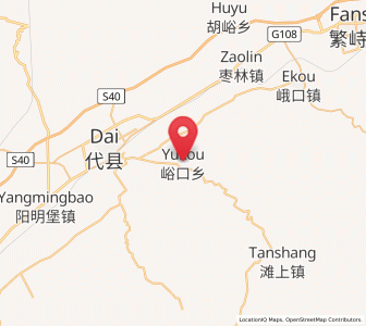 Map of Yukou, Shanxi