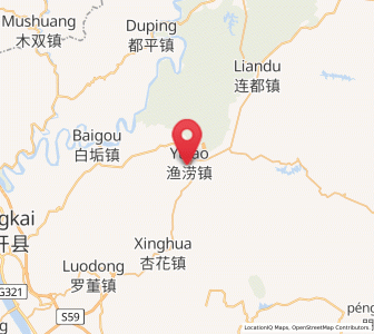 Map of Yulao, Guangdong