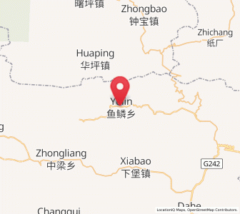 Map of Yulin, Chongqing