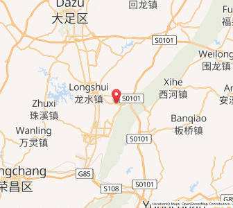 Map of Yulong, Chongqing