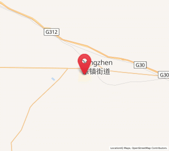 Map of Yumendong, Gansu