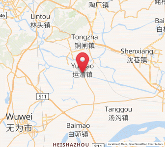 Map of Yuncao, Anhui