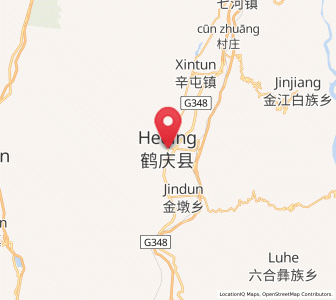 Map of Yunhe, Yunnan