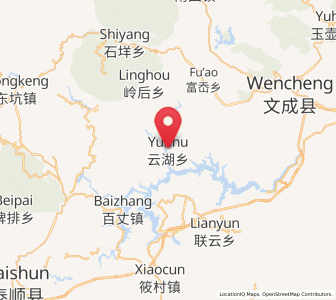 Map of Yunhu, Zhejiang