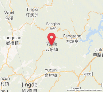 Map of Yunle, Anhui