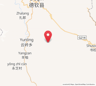 Map of Yunling, Yunnan