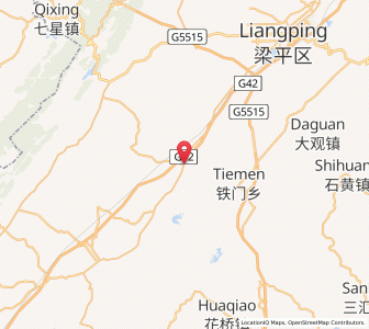 Map of Yunlong, Chongqing