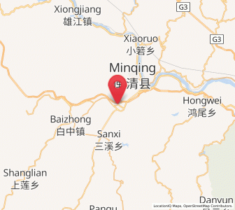 Map of Yunlong, Fujian