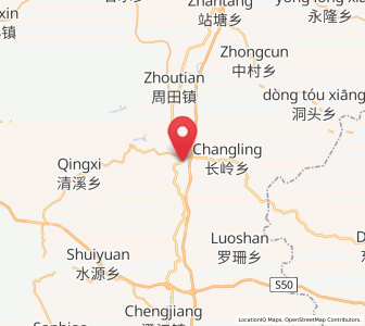 Map of Yunmenling, Jiangxi