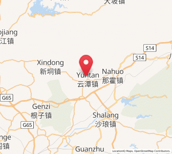 Map of Yuntan, Guangdong
