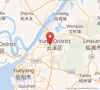 Map of Yunxi, Hunan