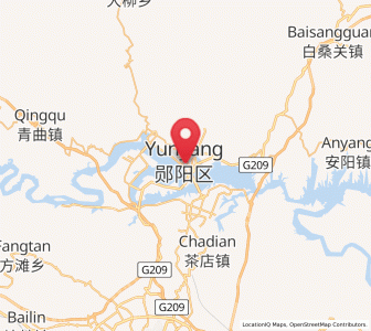 Map of Yunxian Chengguanzhen, Hubei
