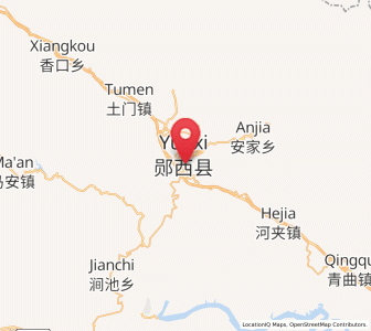 Map of Yunxixian Chengguanzhen, Hubei