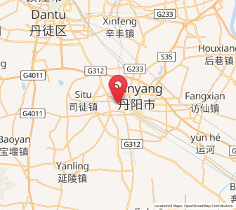 Map of Yunyang, Jiangsu