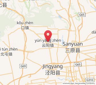 Map of Yunyang, Shaanxi