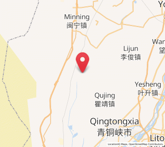 Map of Yuquanying, Ningxia Hui Autonomous Region