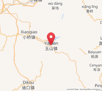 Map of Yushan, Fujian
