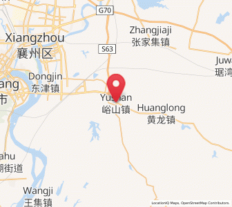 Map of Yushan, Hubei