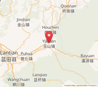 Map of Yushan, Shaanxi