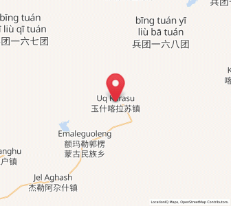 Map of Yushikalasu, Xinjiang