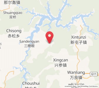 Map of Yushu, Jilin
