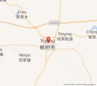 Map of Yushu, Jilin