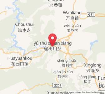 Map of Yushuchuan, Jilin