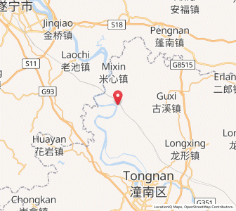 Map of Yuxi, Chongqing