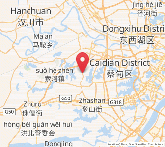 Map of Yuxian, Hubei