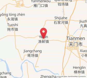 Map of Yuxin, Hubei
