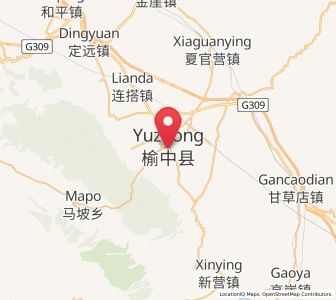 Map of Yuzhong Chengguanzhen, Gansu