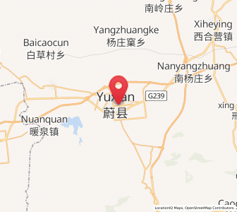 Map of Yuzhou, Hebei