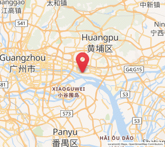 Map of Yuzhu, Guangdong