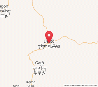 Map of Zadoi, Qinghai