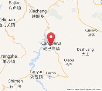 Map of Zangbawa, Gansu