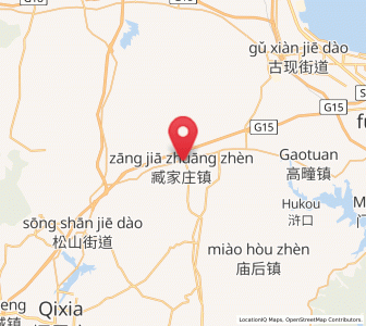 Map of Zangjiazhuang, Shandong