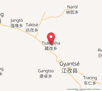 Map of Zangka, Tibet