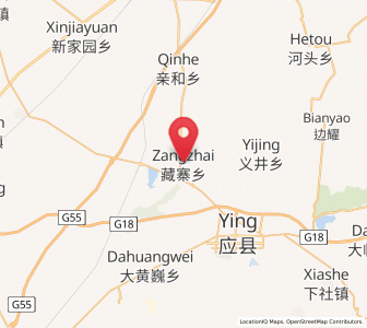 Map of Zangzhai, Shanxi