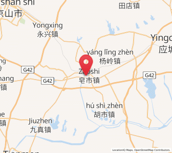Map of Zaoshi, Hubei